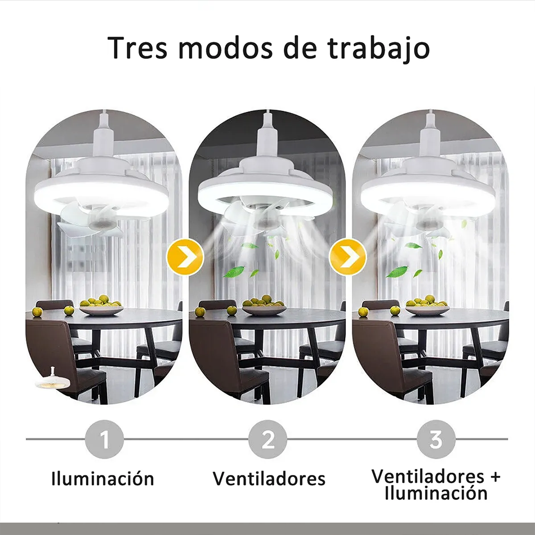 LAMPARA CON VENTILADOR